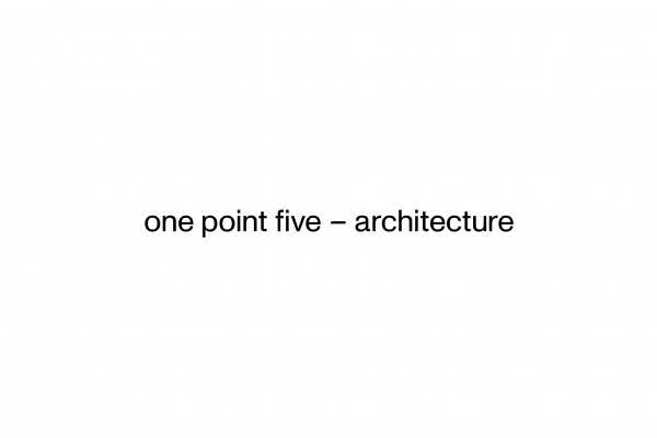 Cover image: One Point Five Architecture