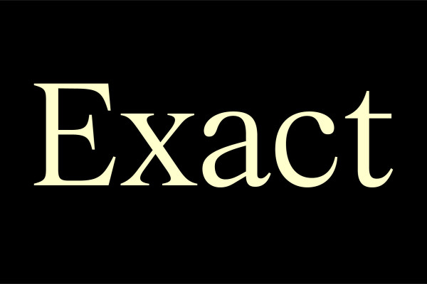 Cover image: Exact