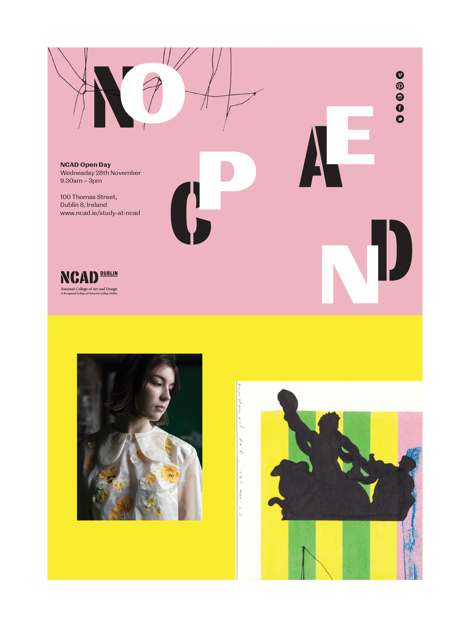 Cover image: NCAD – Open Day poster