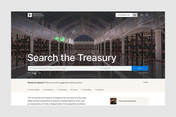 Cover image: The Virtual Record Treasury of Ireland